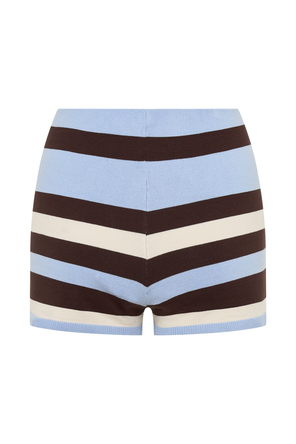 Philly Stripe Knit Short - Chocolate/Blue