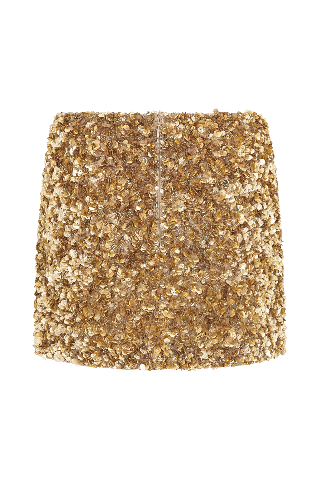 Porter Hand Beaded Mini Skirt - Gold