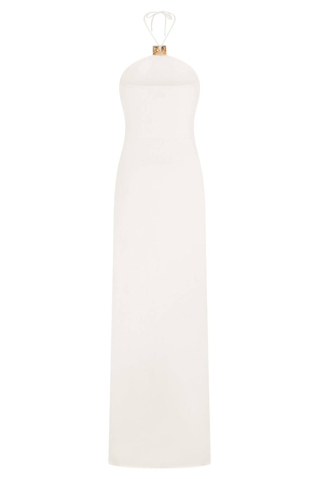 Quincy Halter Maxi Dress With Hardware - Ivory