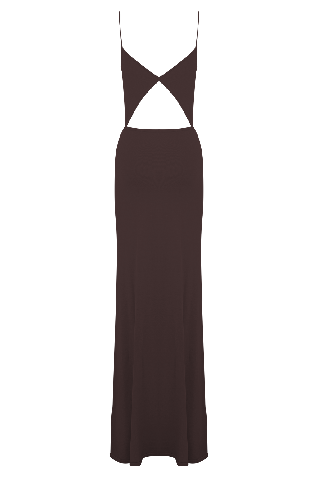 Reama Wrap Over Knit Maxi Dress - Chocolate