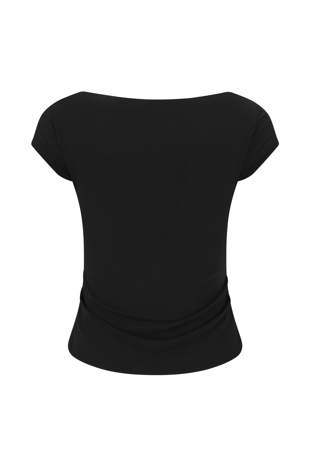 Romana Short Sleeve Mesh Top - Black