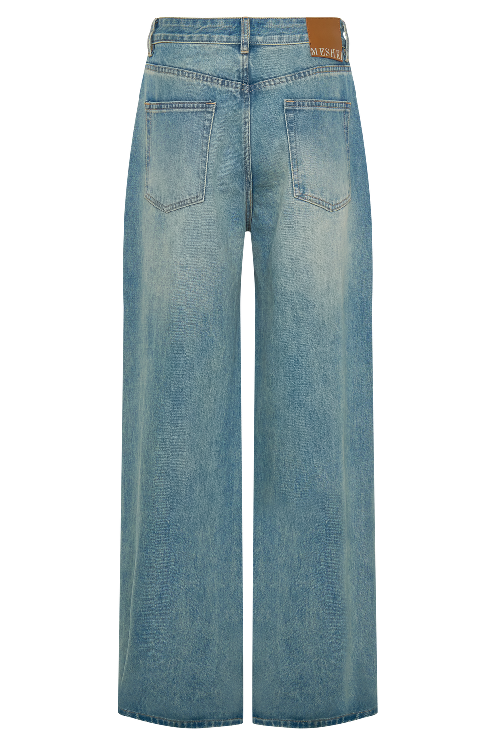 Romi Mid Rise Wide Leg Jeans - Faded Mid Blue
