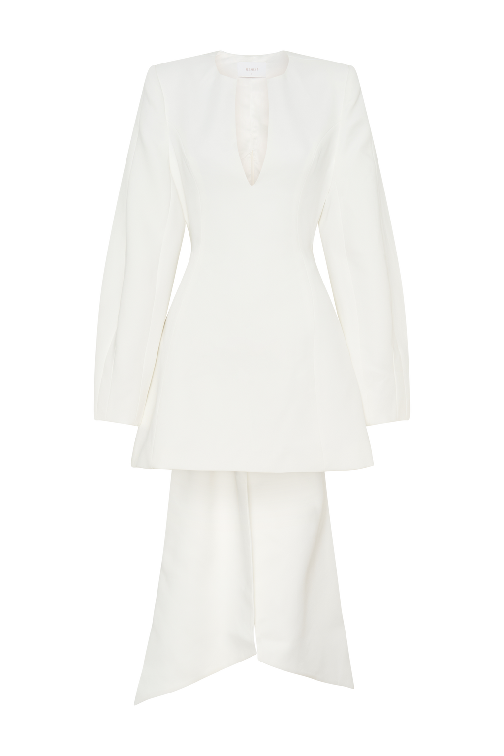 Rosanna Suiting Bow Mini Dress - Ivory