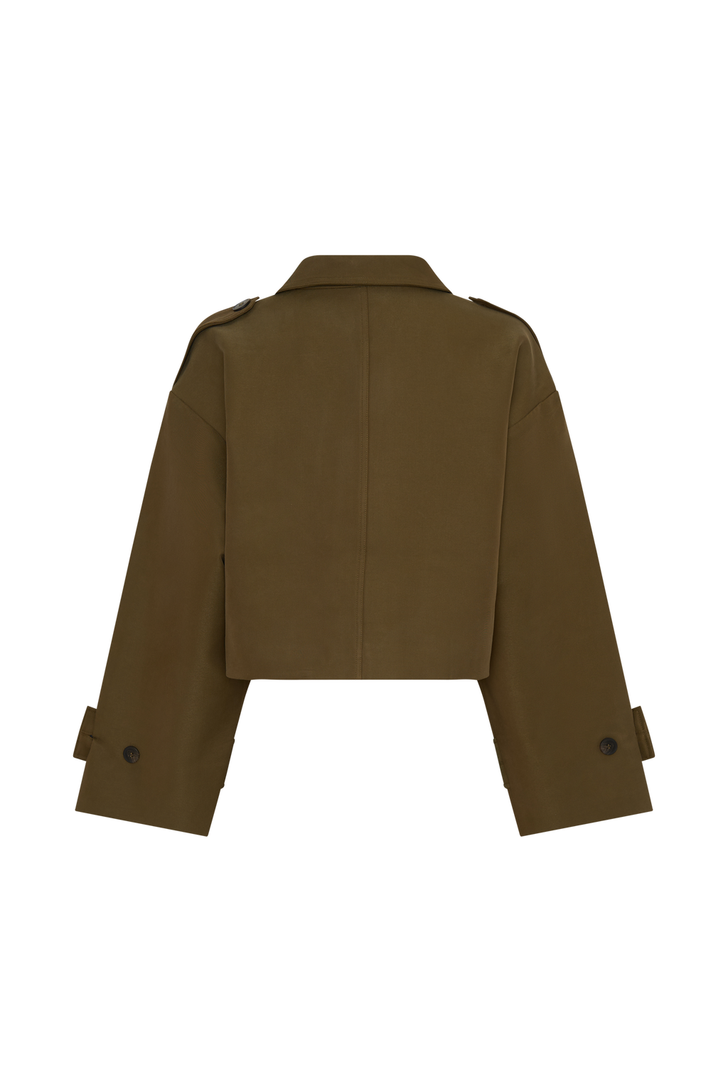 Rue Funnel Neck Bomber Jacket - Khaki