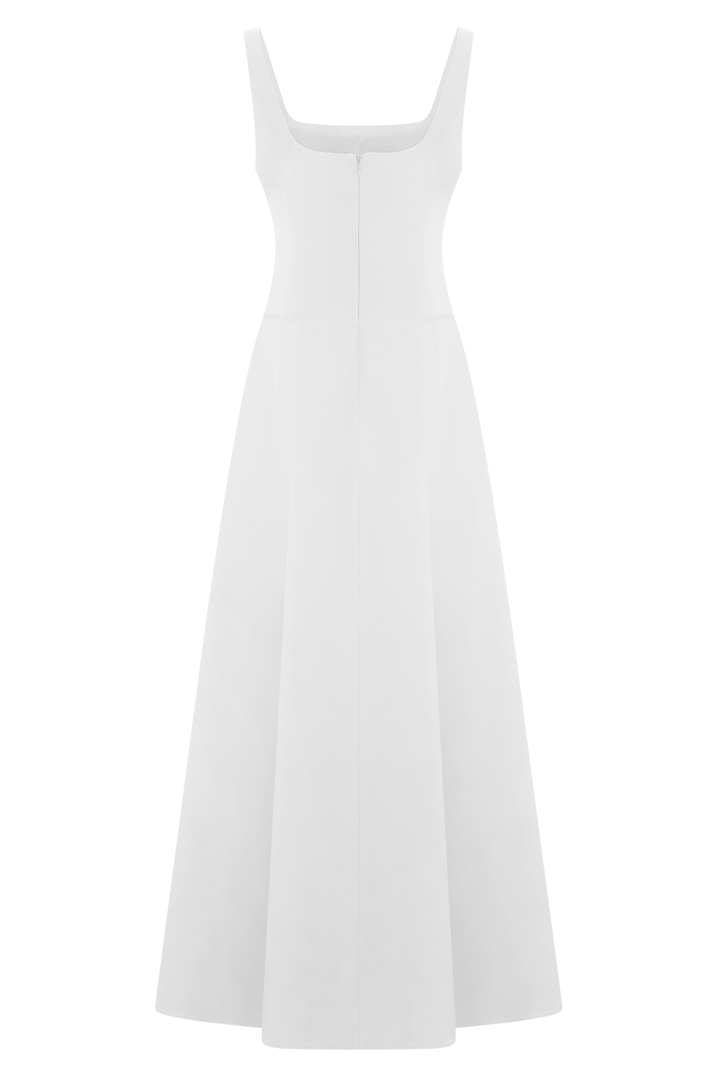 Salma Drop Waist Cotton Maxi Dress - White