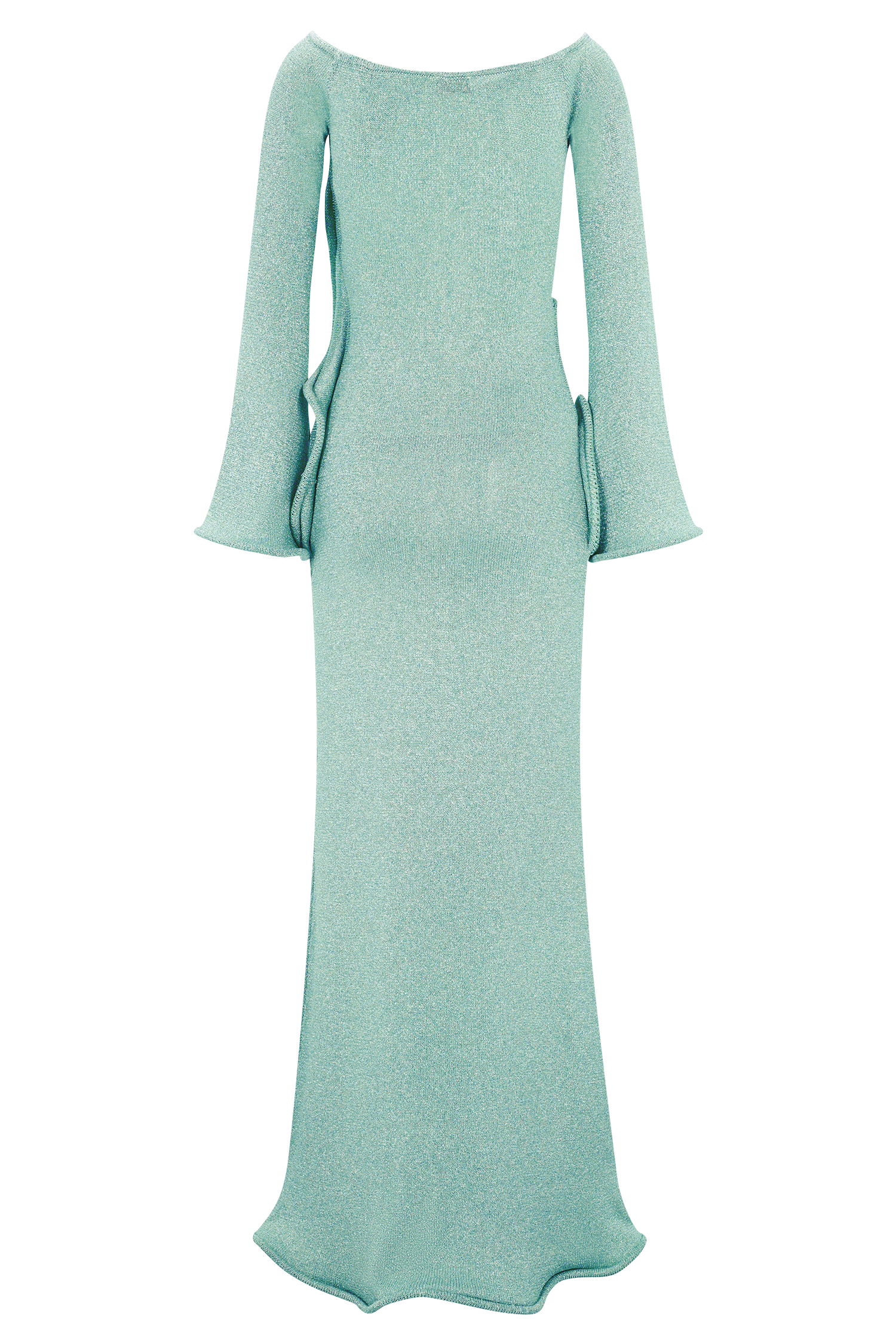 Sandrine Lurex Knit Maxi Dress - Aqua