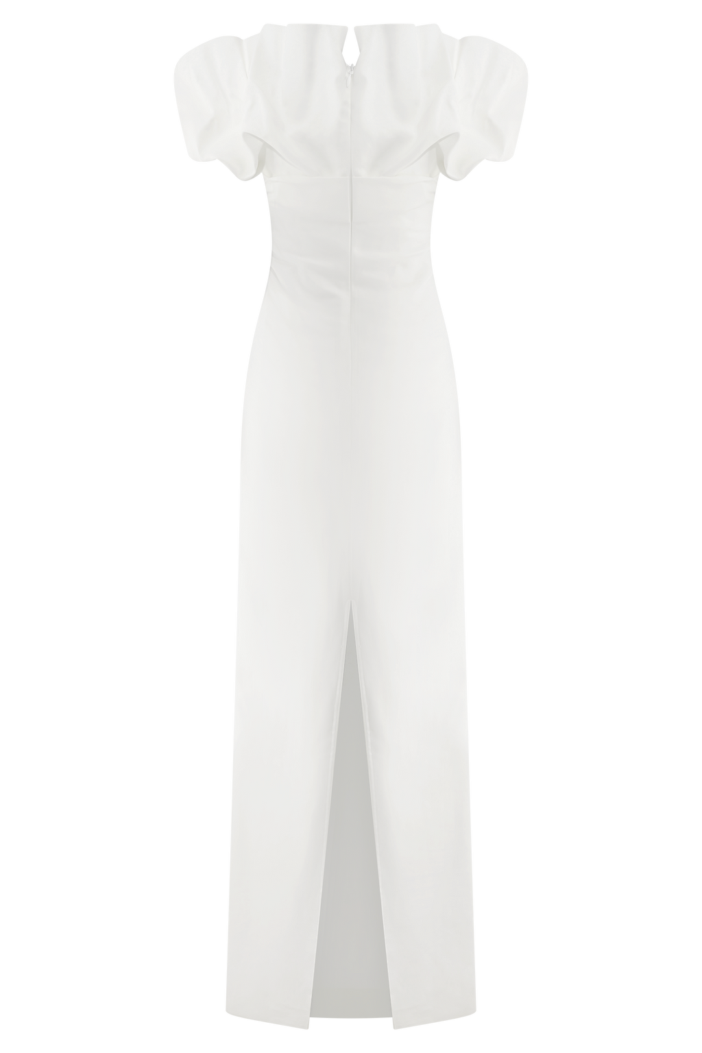 Sariya Sculptural Maxi Dress - White