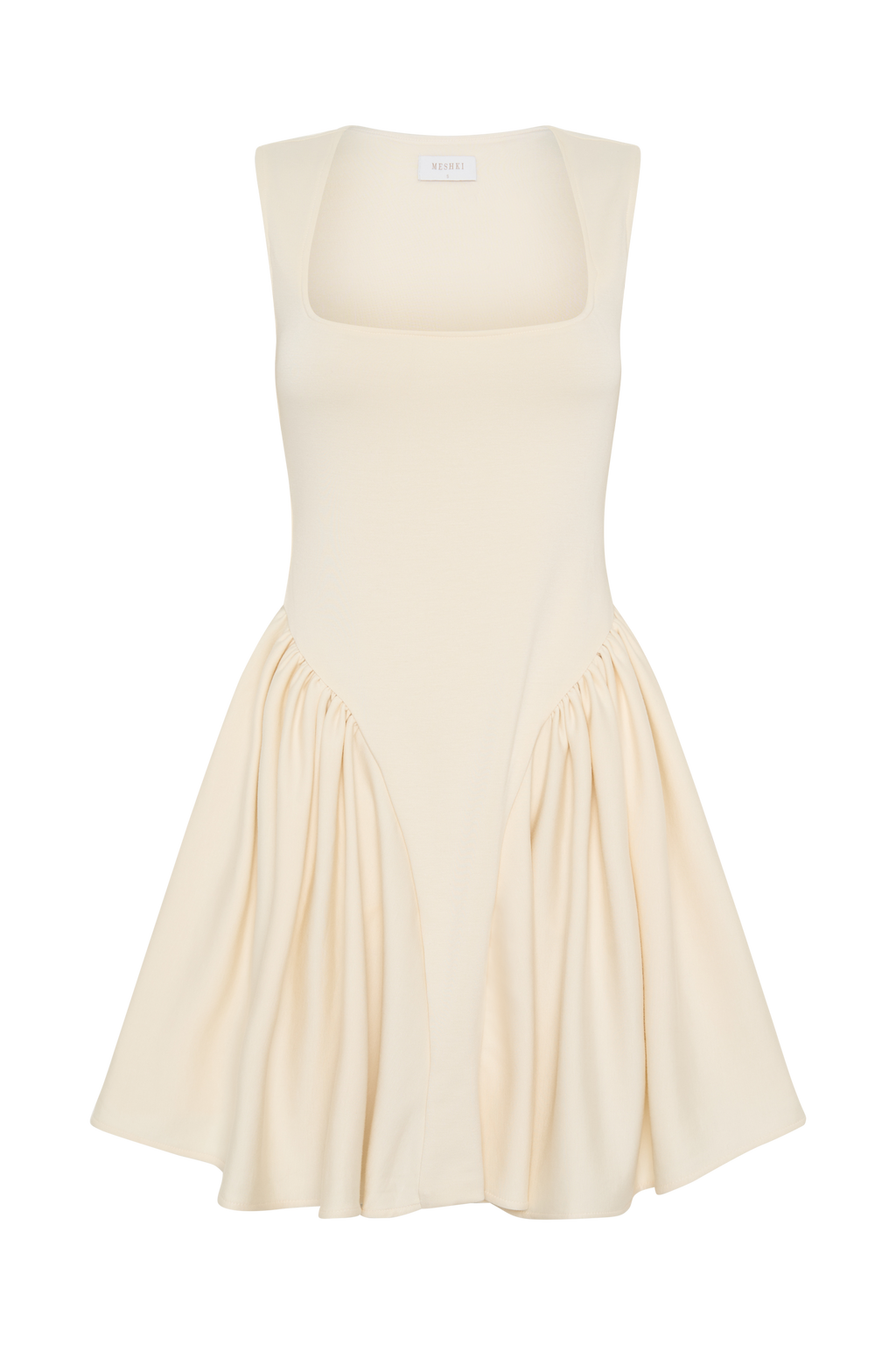 Sharon Scuba Jersey Mini Dress - Ivory