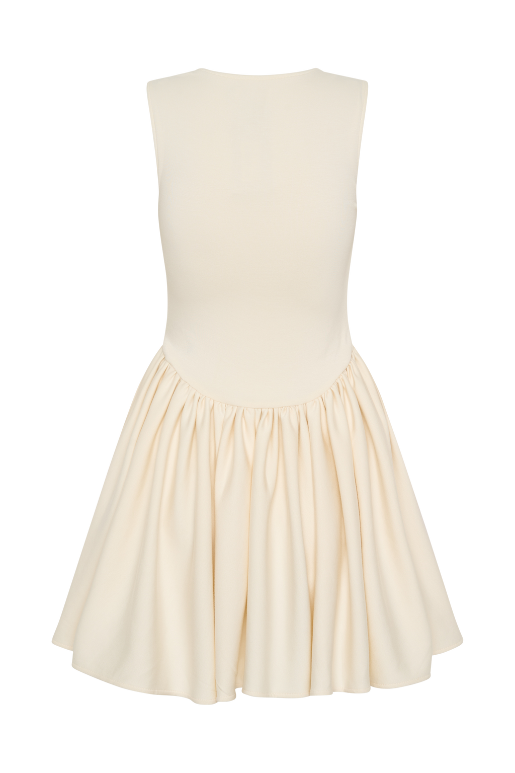 Sharon Scuba Jersey Mini Dress - Ivory