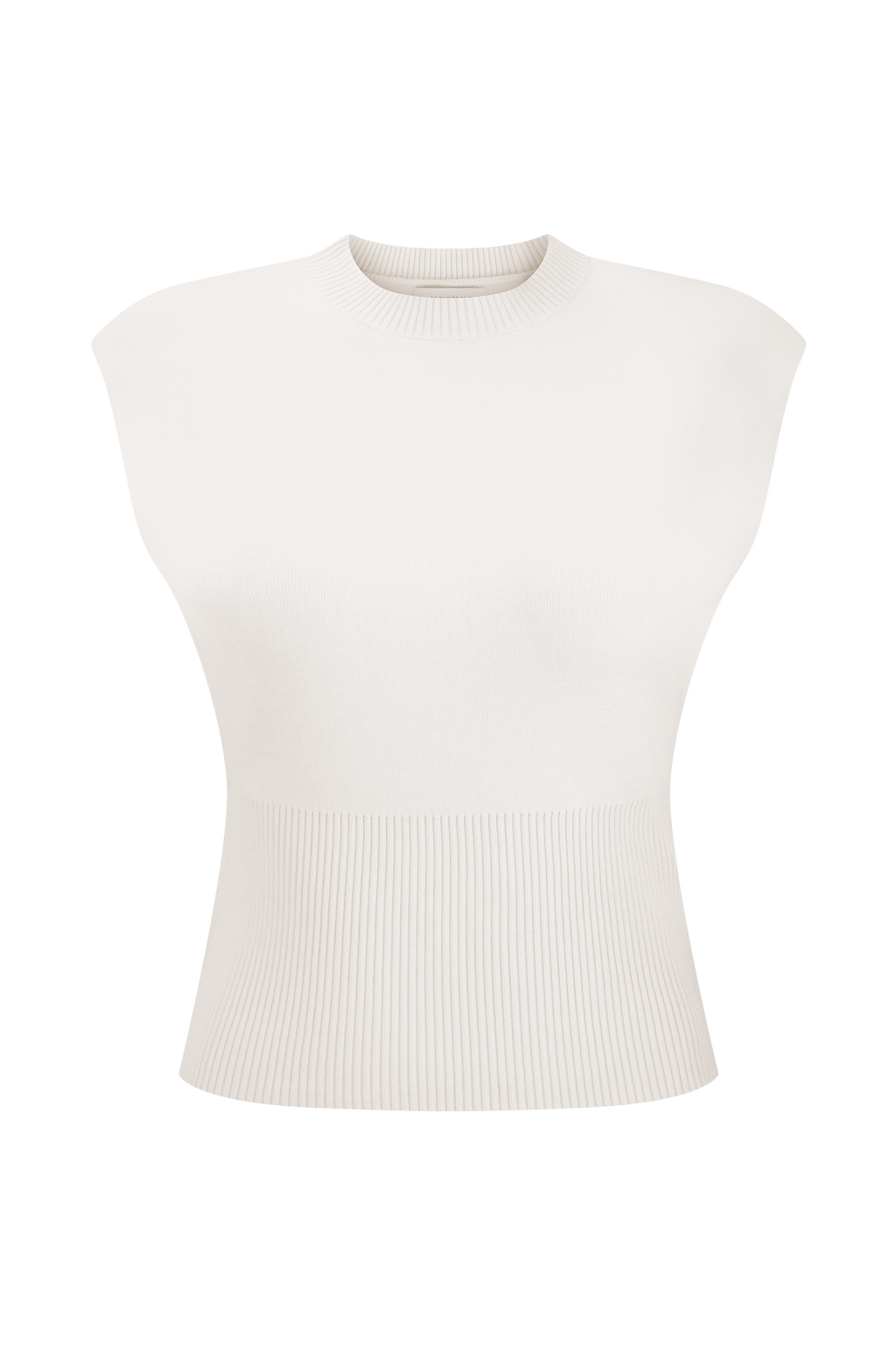 Sharpay Sleeveless Knit Top - Ivory