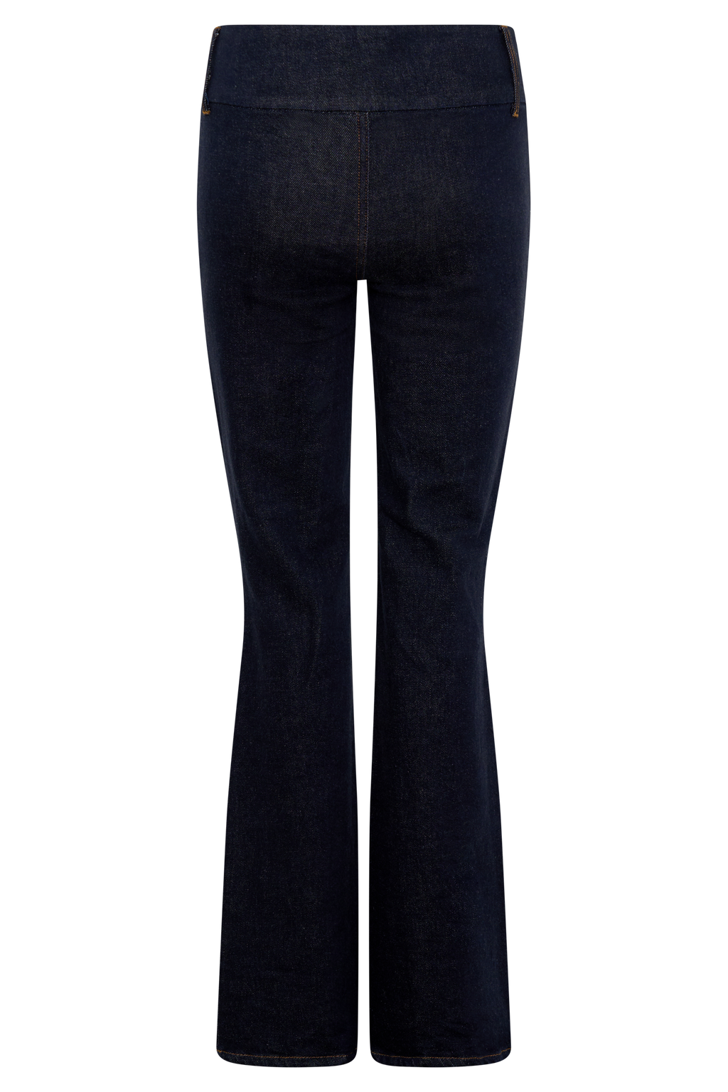 Shelly Flared Denim Jeans - Washed Indigo Blue