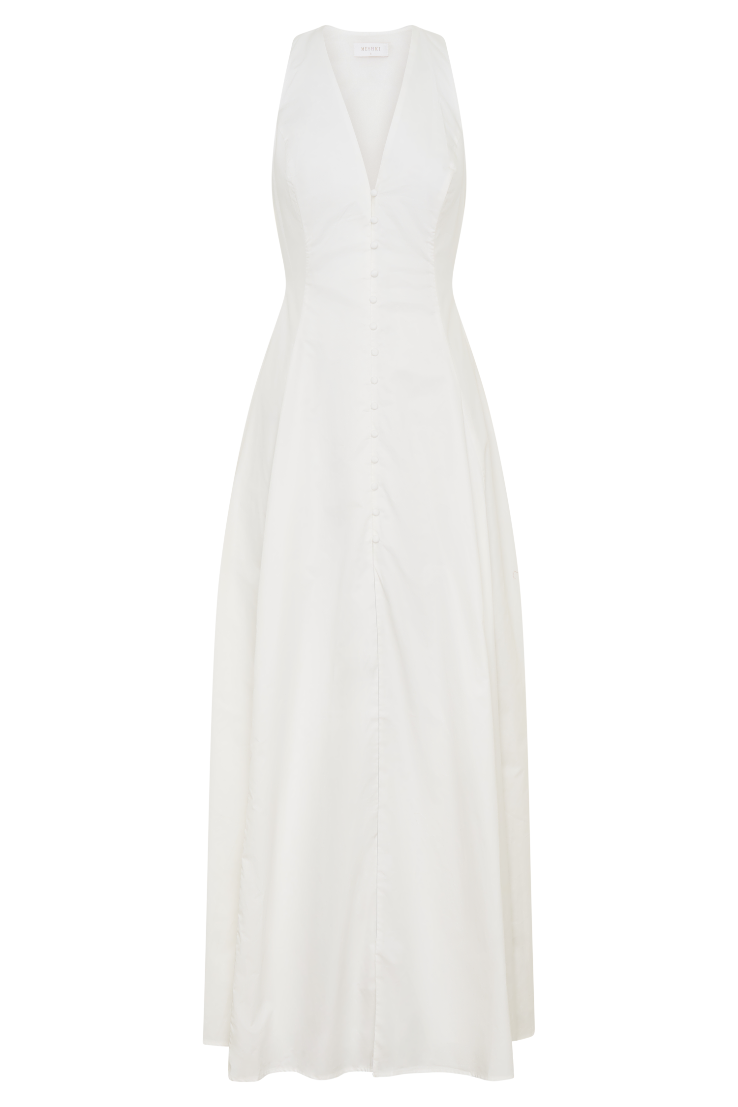 Sienna Button Down Maxi Dress - White
