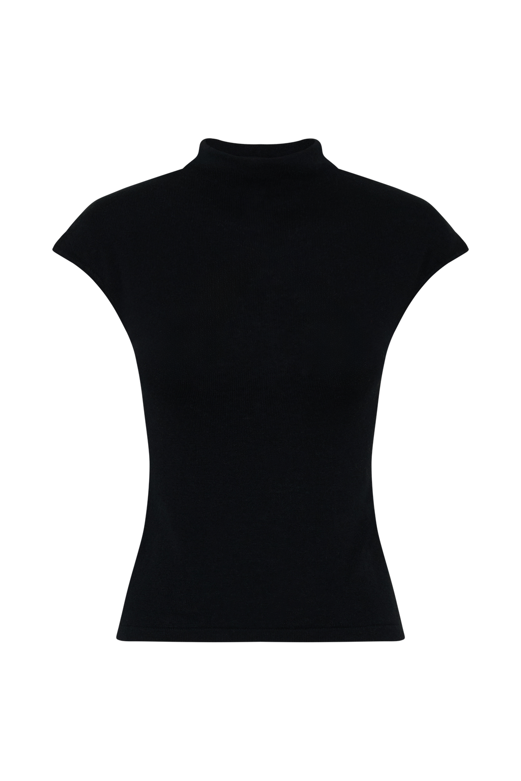 Sonny Short Sleeve Knit Top - Black