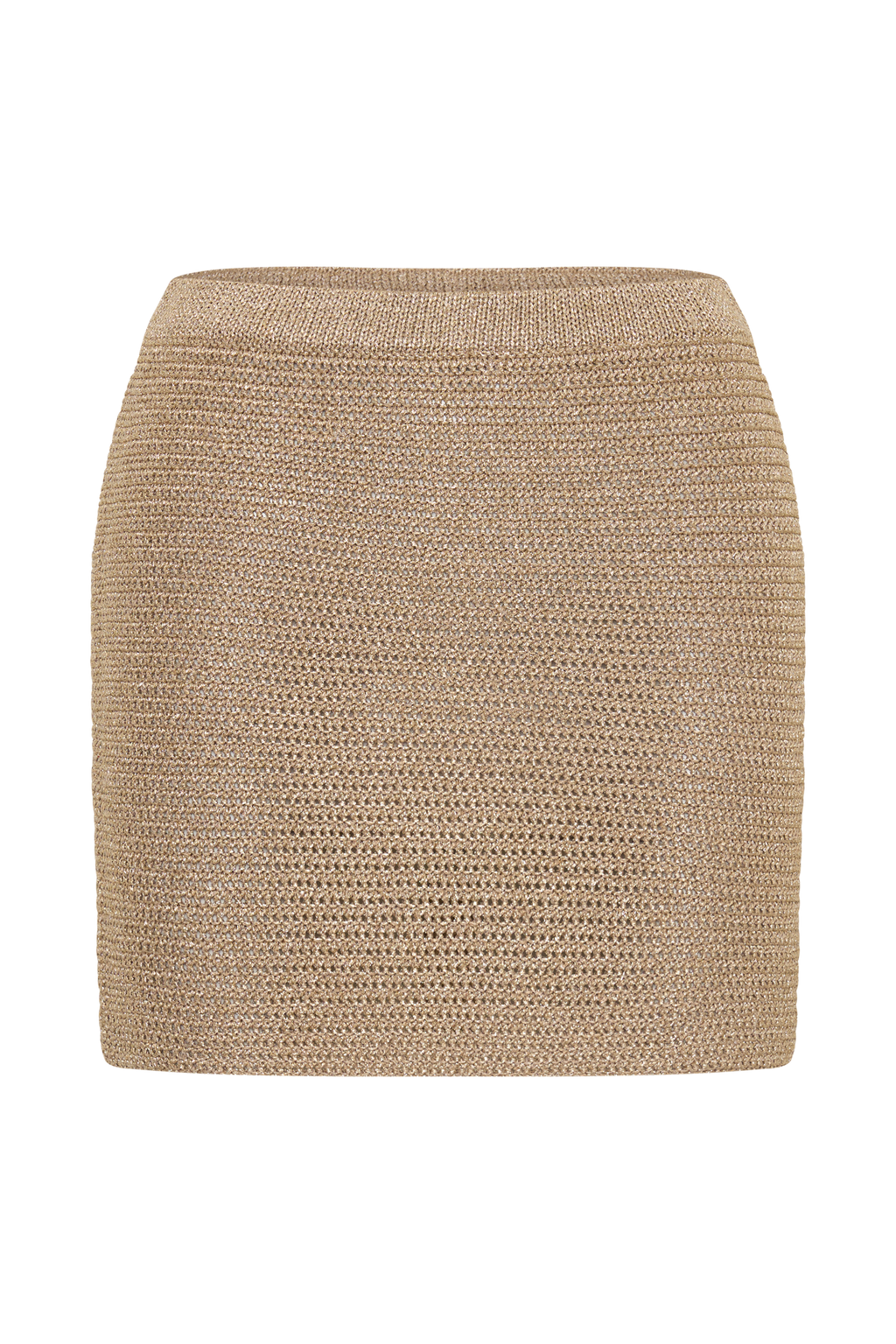 Stan Lurex Mini Skirt - Gold