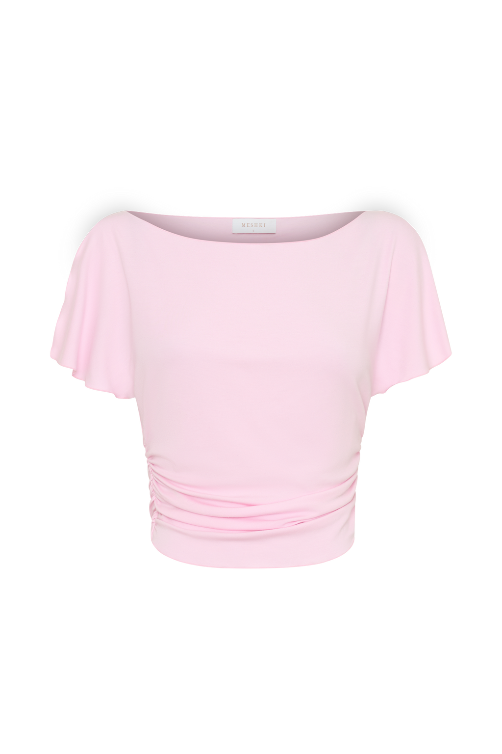 Talise Modal Flounce Short Sleeve Top - Ballet Pink