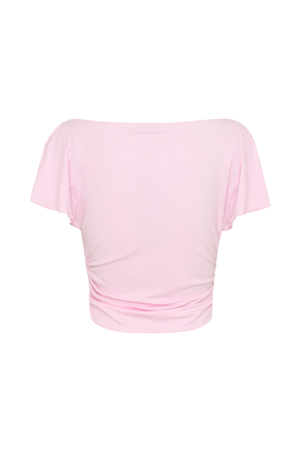 Talise Modal Flounce Short Sleeve Top - Ballet Pink