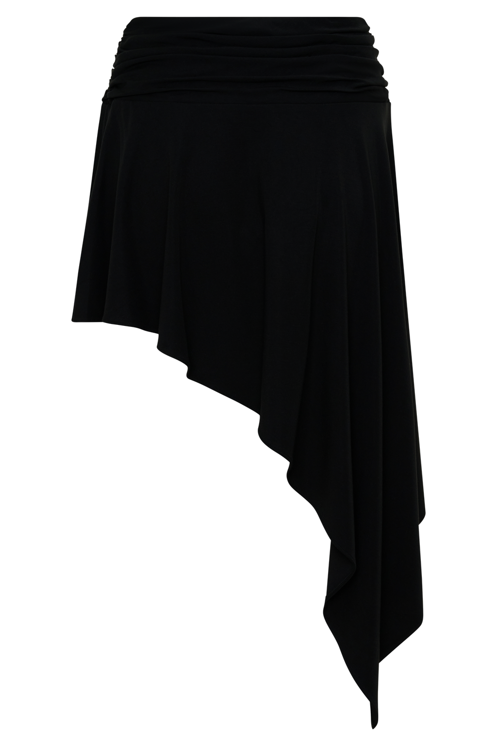 Talise Modal Hankie Midi Skirt - Black