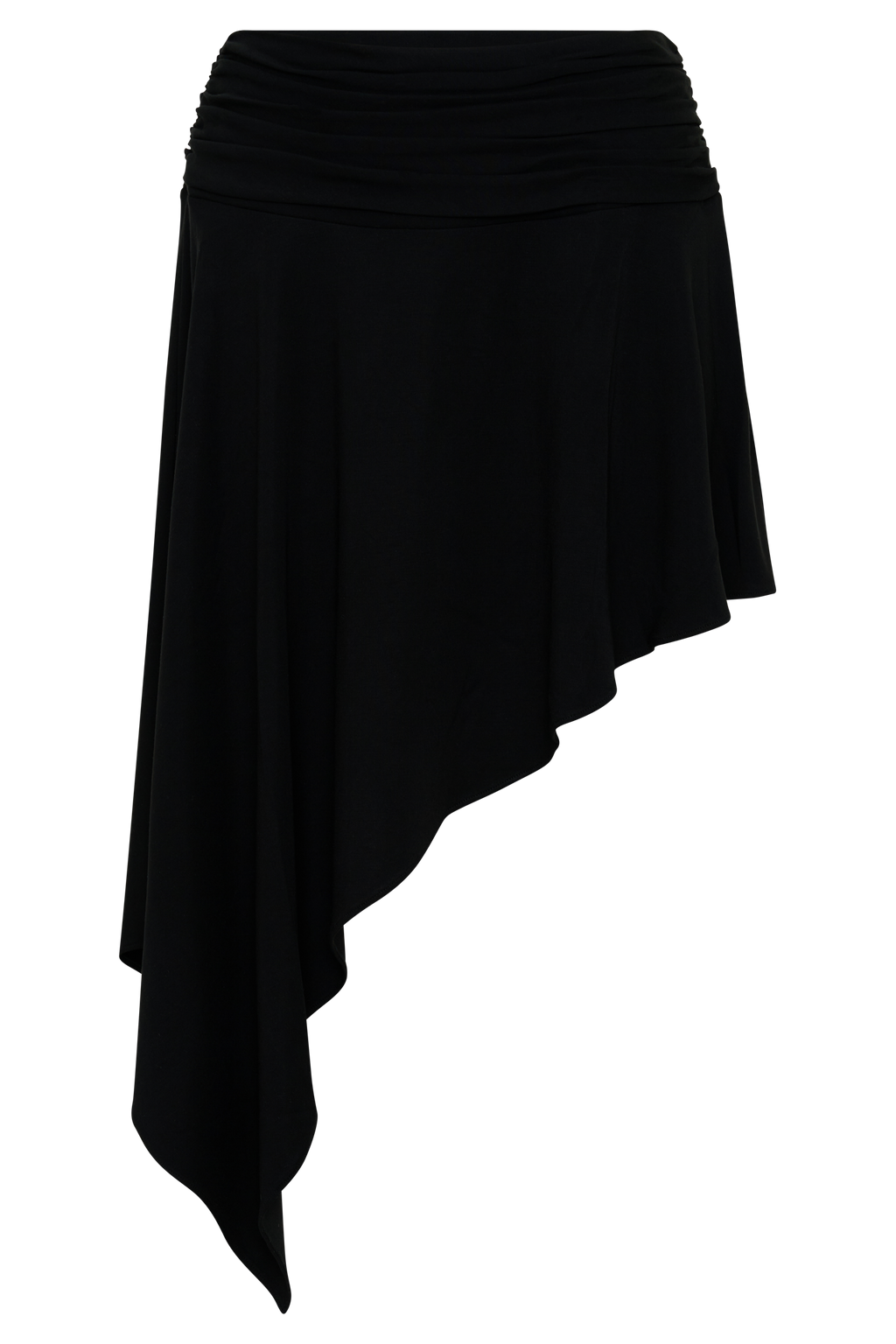 Talise Modal Hankie Midi Skirt - Black