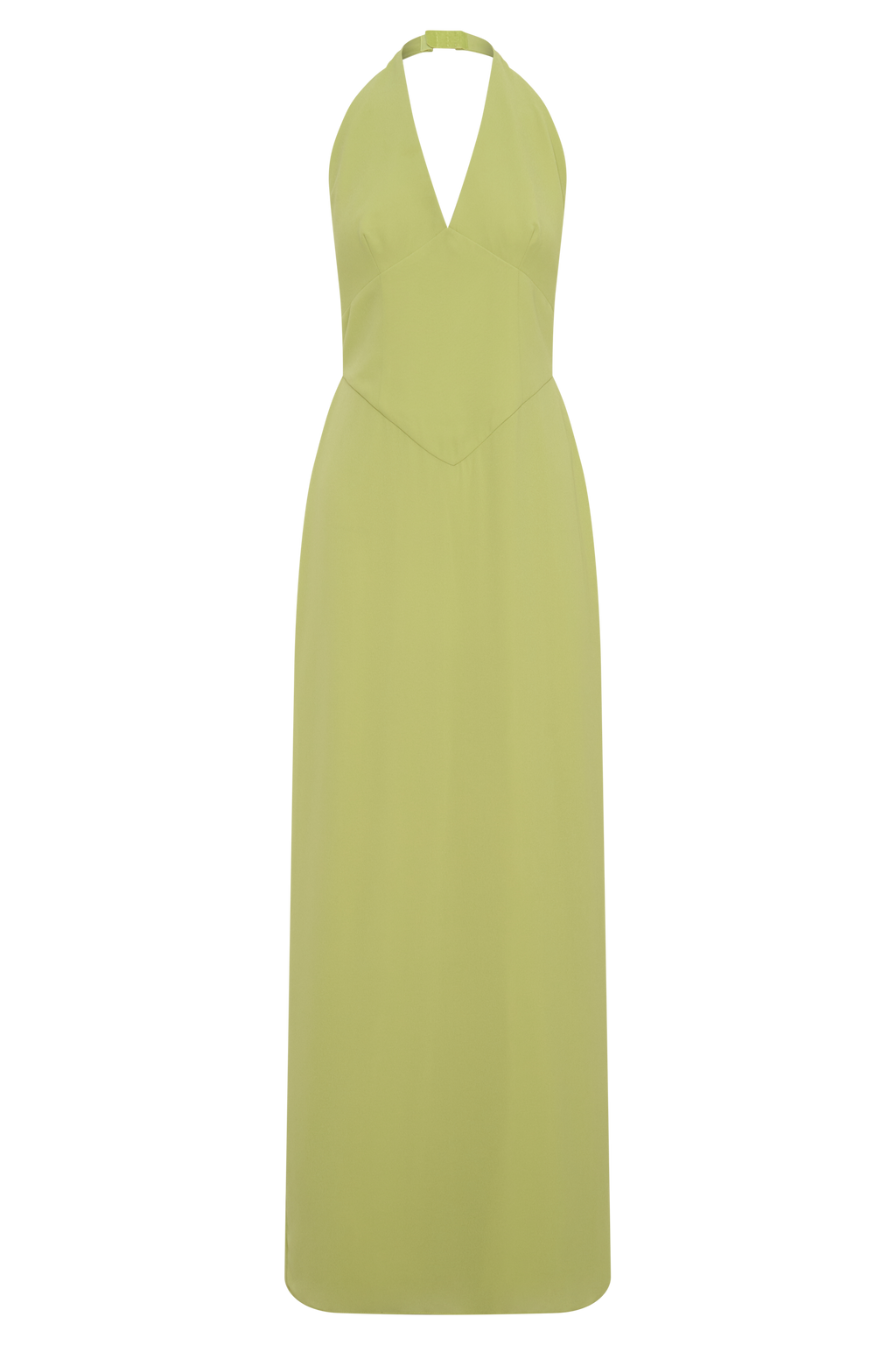 Valentina Chiffon Halter Maxi Dress - Pistachio