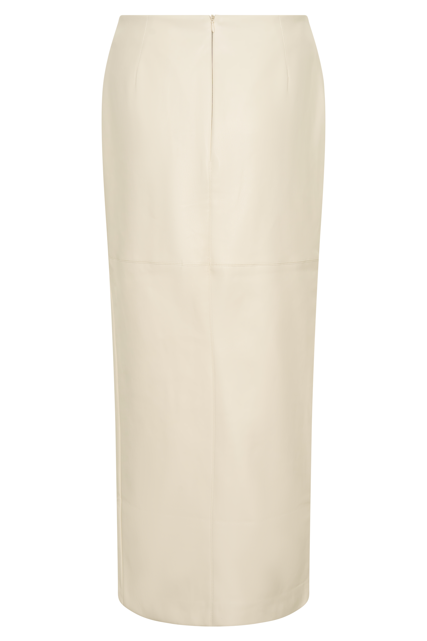 Winslet Faux Leather Maxi Skirt - Bone