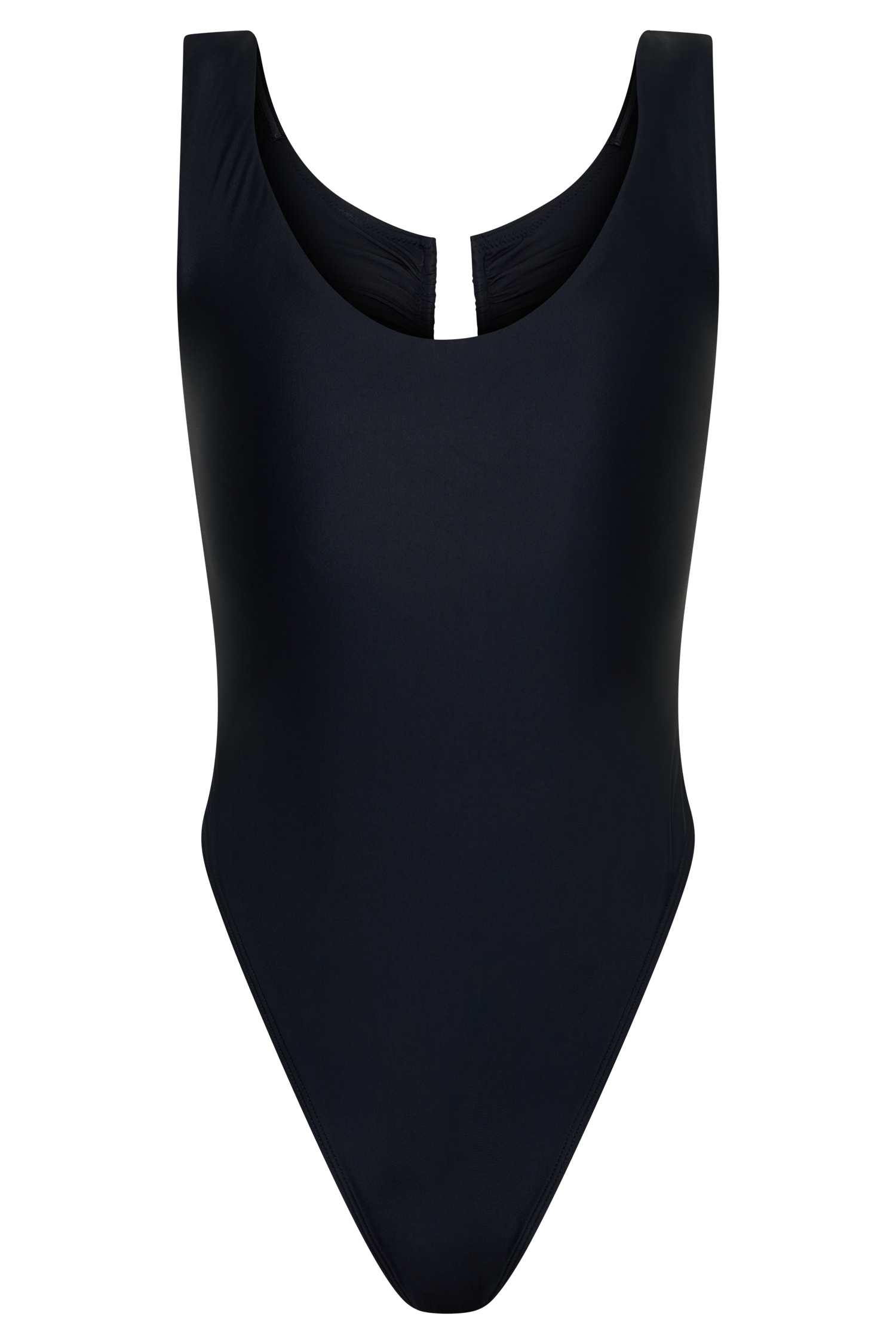 Yumi U-Wire Plunge One Piece Swimsuit - Black