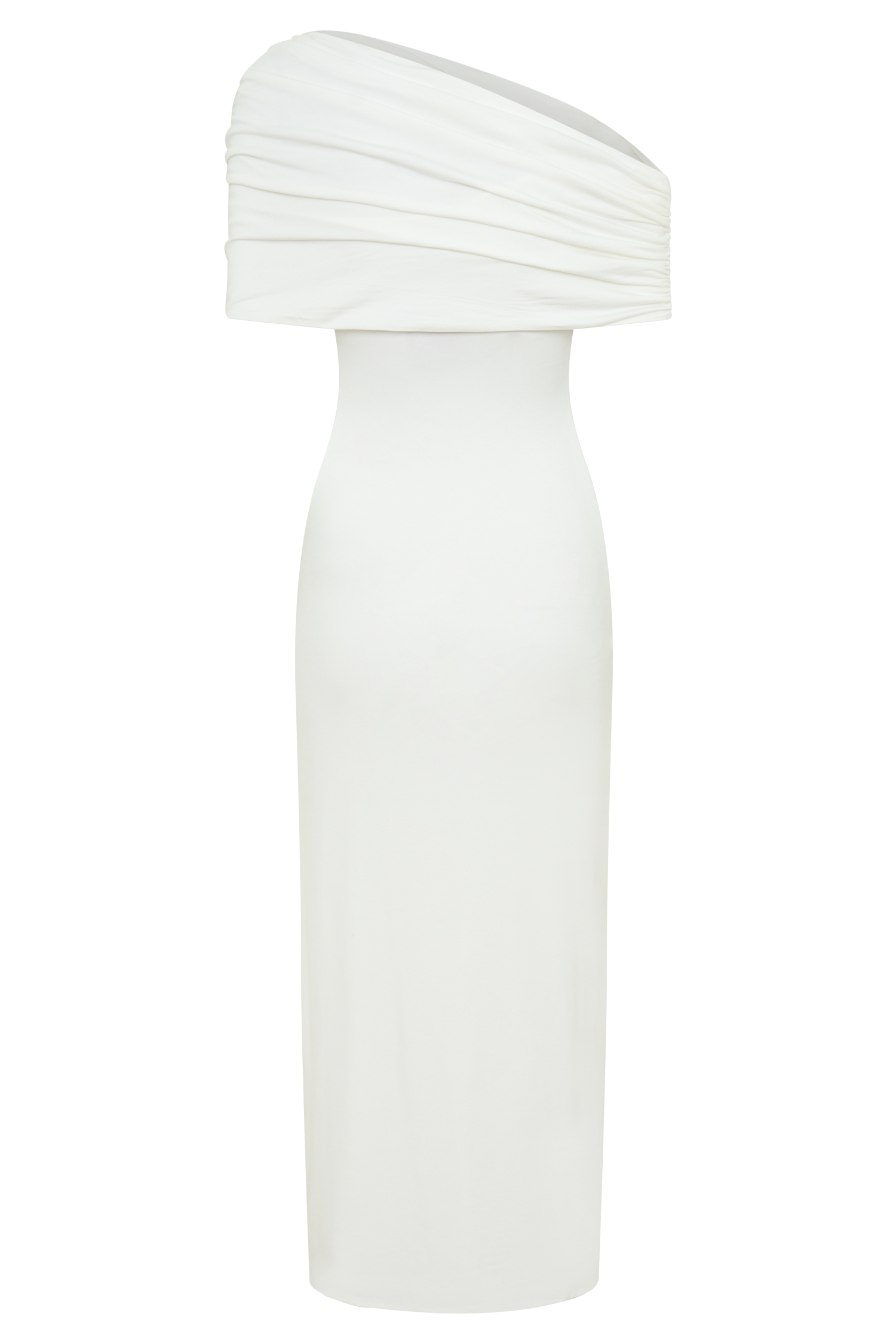 Zandie Cashmere Blend Knit Midi Dress - Ivory