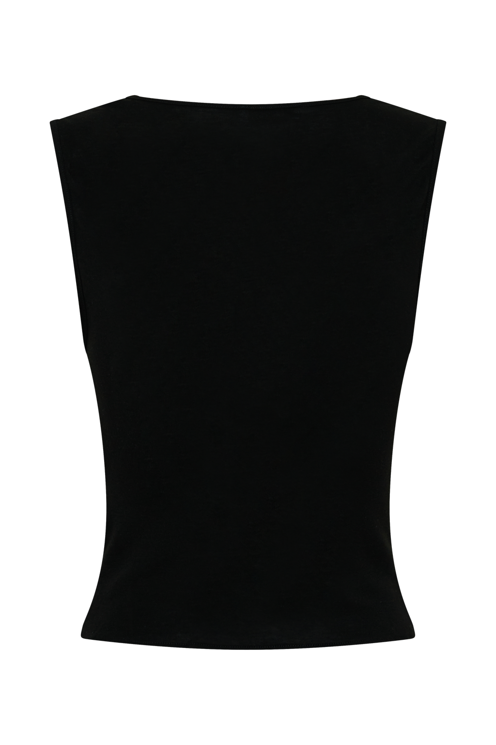 Ciaran Sleeveless Sheer Top - Black