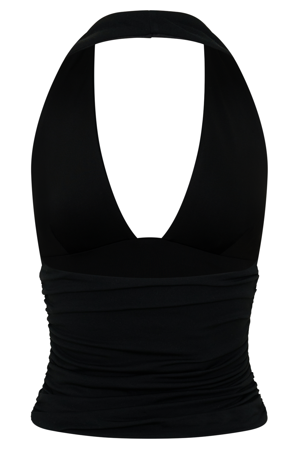 Peregrine Modal Gathered Halter Top - Black