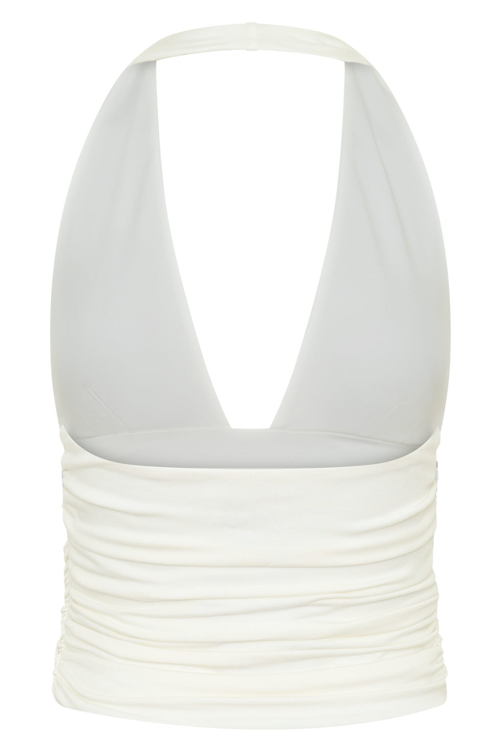 Peregrine Modal Gathered Halter Top - White
