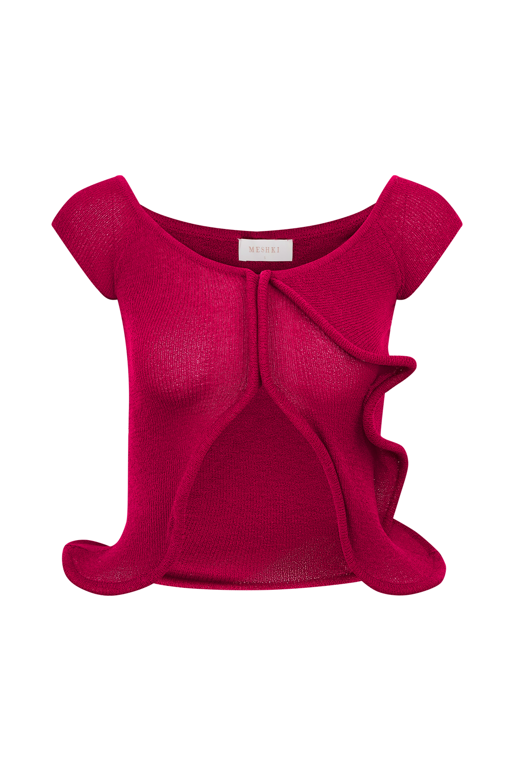 Haisley Off Shoulder Knit Top - Raspberry
