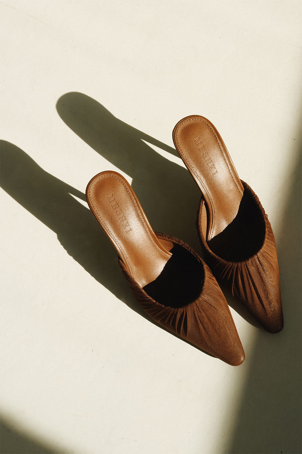 Bao Mesh Pointed Heel - Chocolate