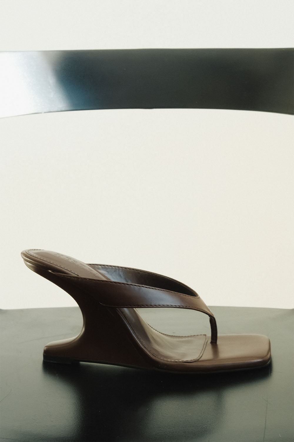 Karman Curved Wedge Heel - Chocolate
