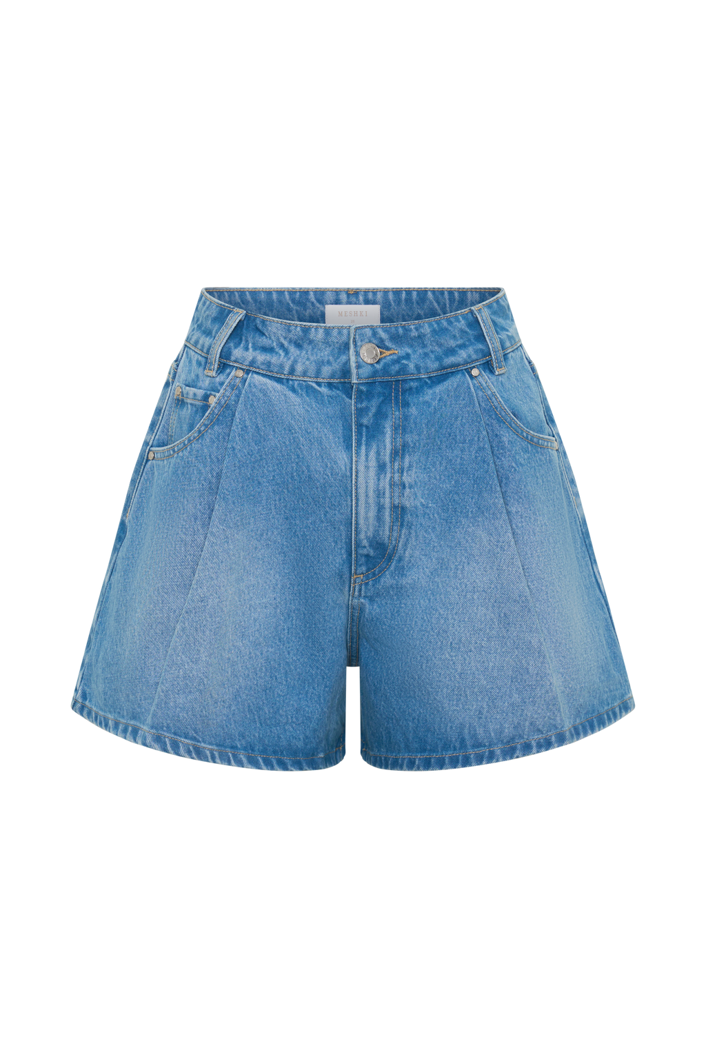 Jace A-Line Denim Shorts - Summer Blue
