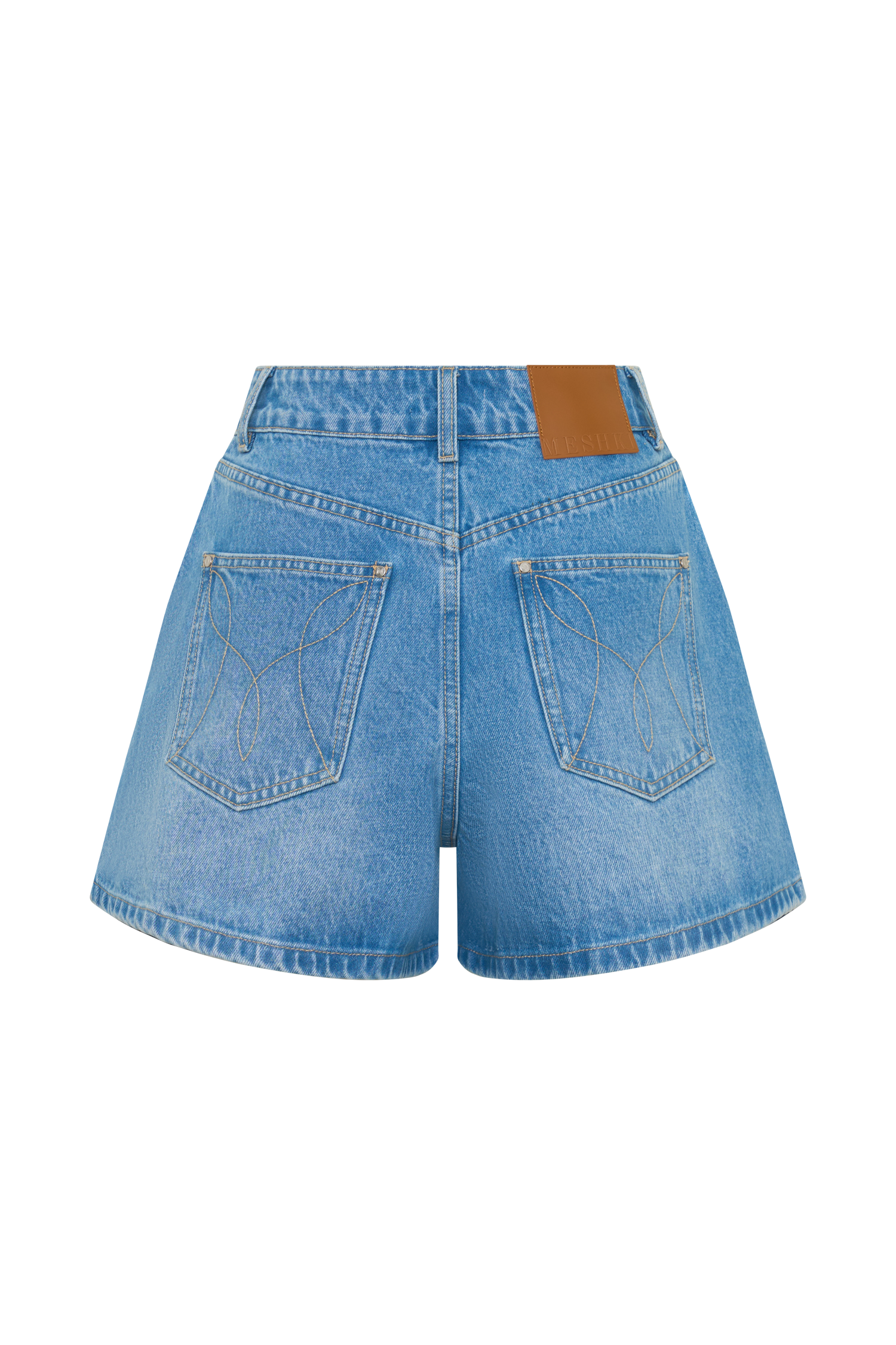 Jace A-Line Denim Shorts - Summer Blue