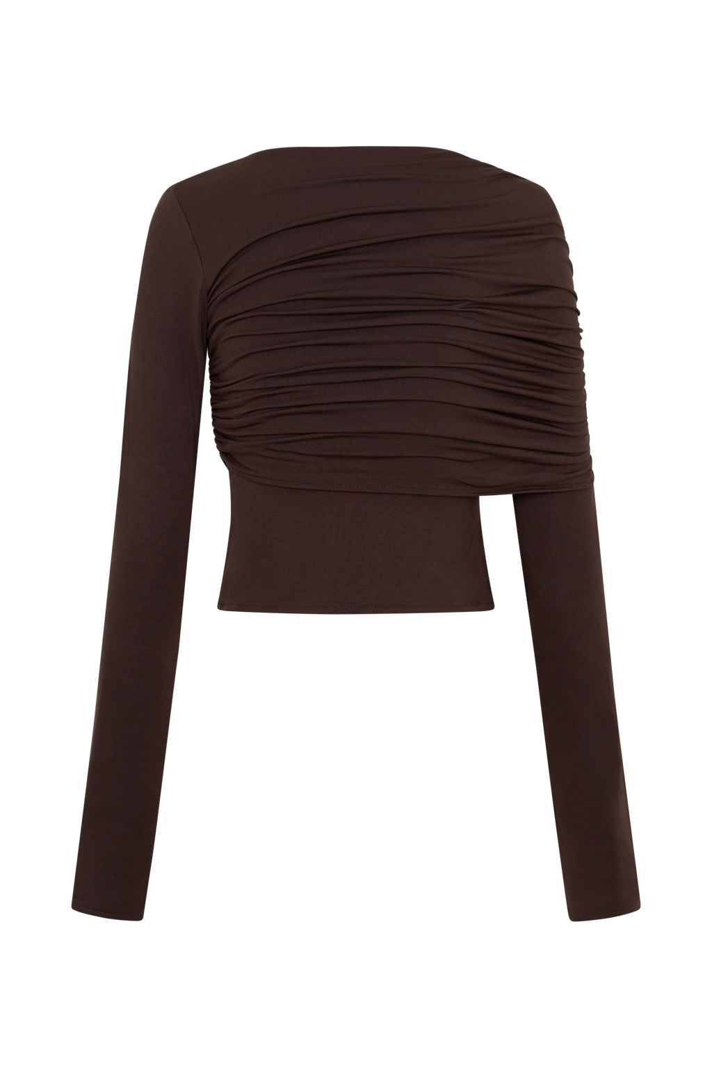 Keaton Modal Long Sleeve Overlay Top - Espresso