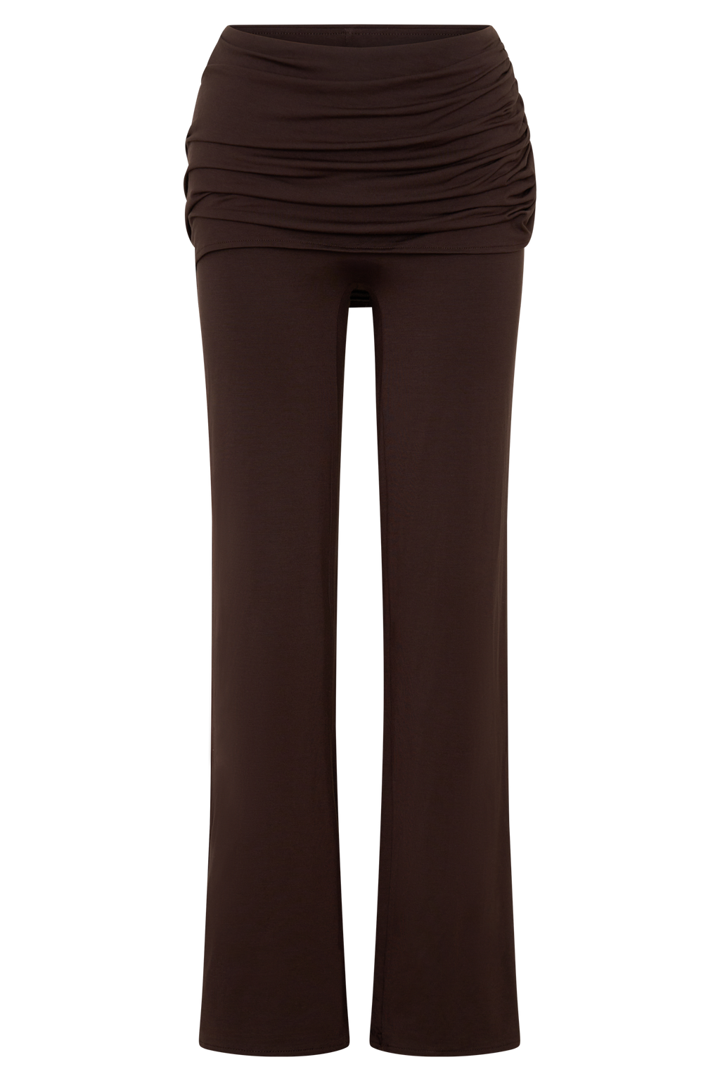 Keaton Modal Straight Leg Overlay Pant - Espresso