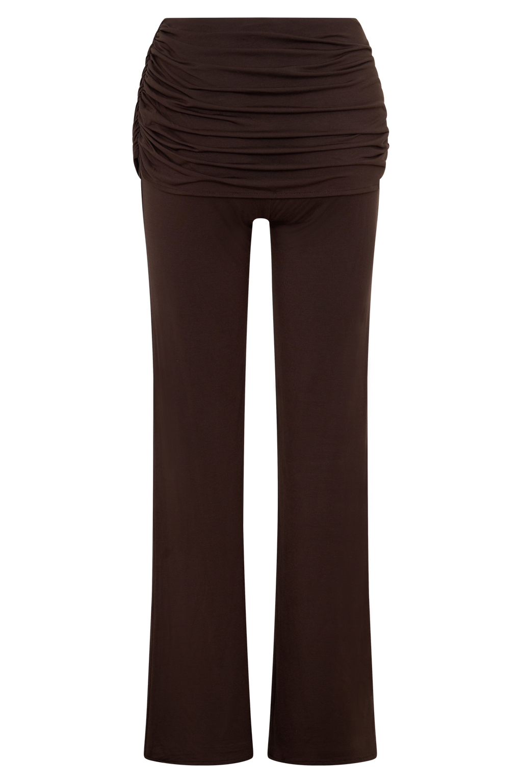 Keaton Modal Straight Leg Overlay Pant - Espresso