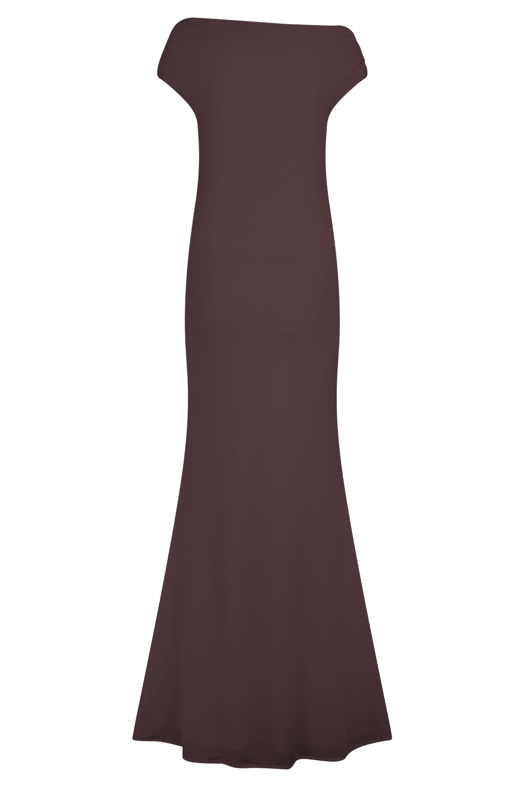 Kinsley Slinky Maxi Dress With Hardware - Chocolate