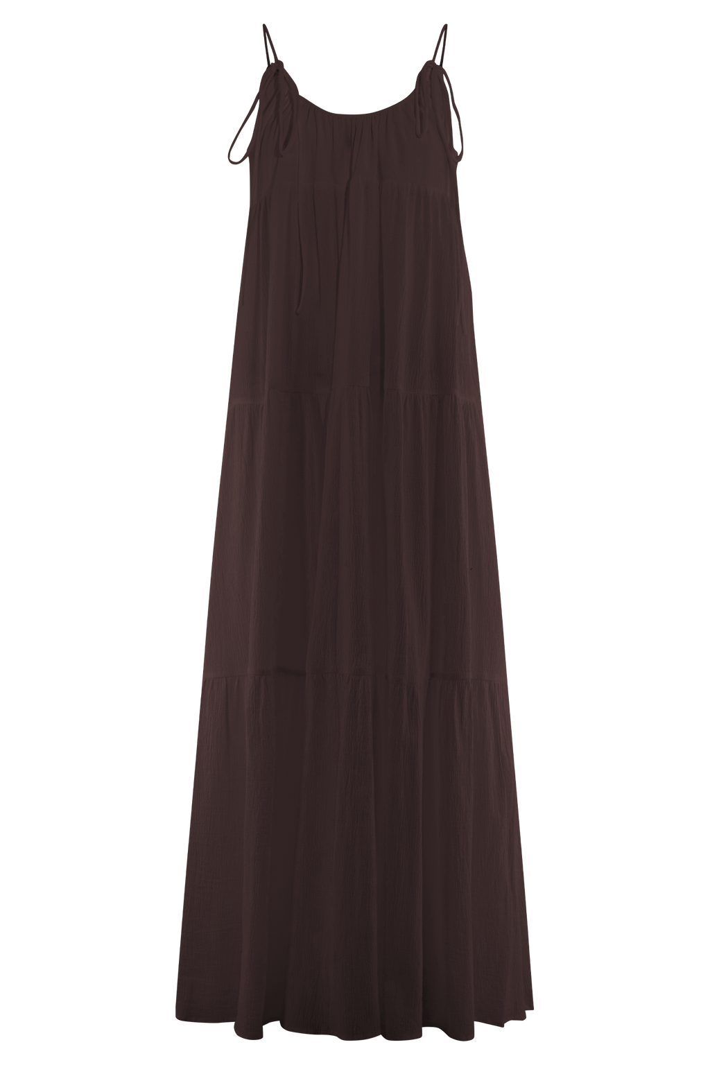 Lenny Front Tie Top - Chocolate