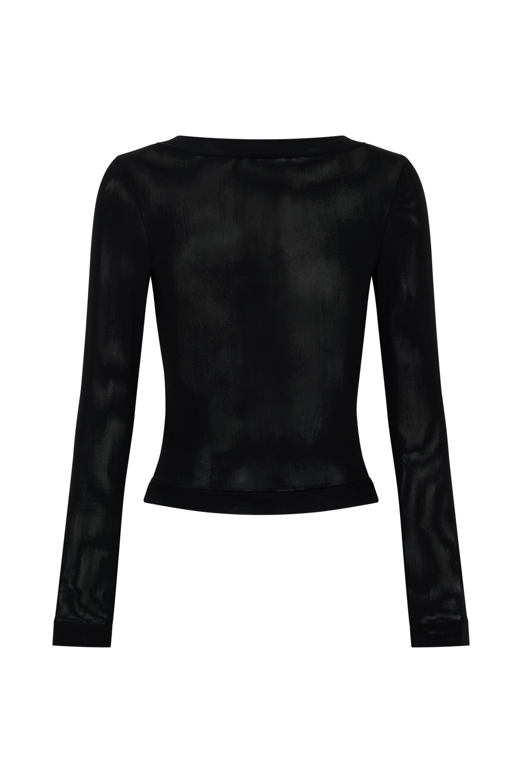 Lumi Long Sleeve Mesh Top - Black