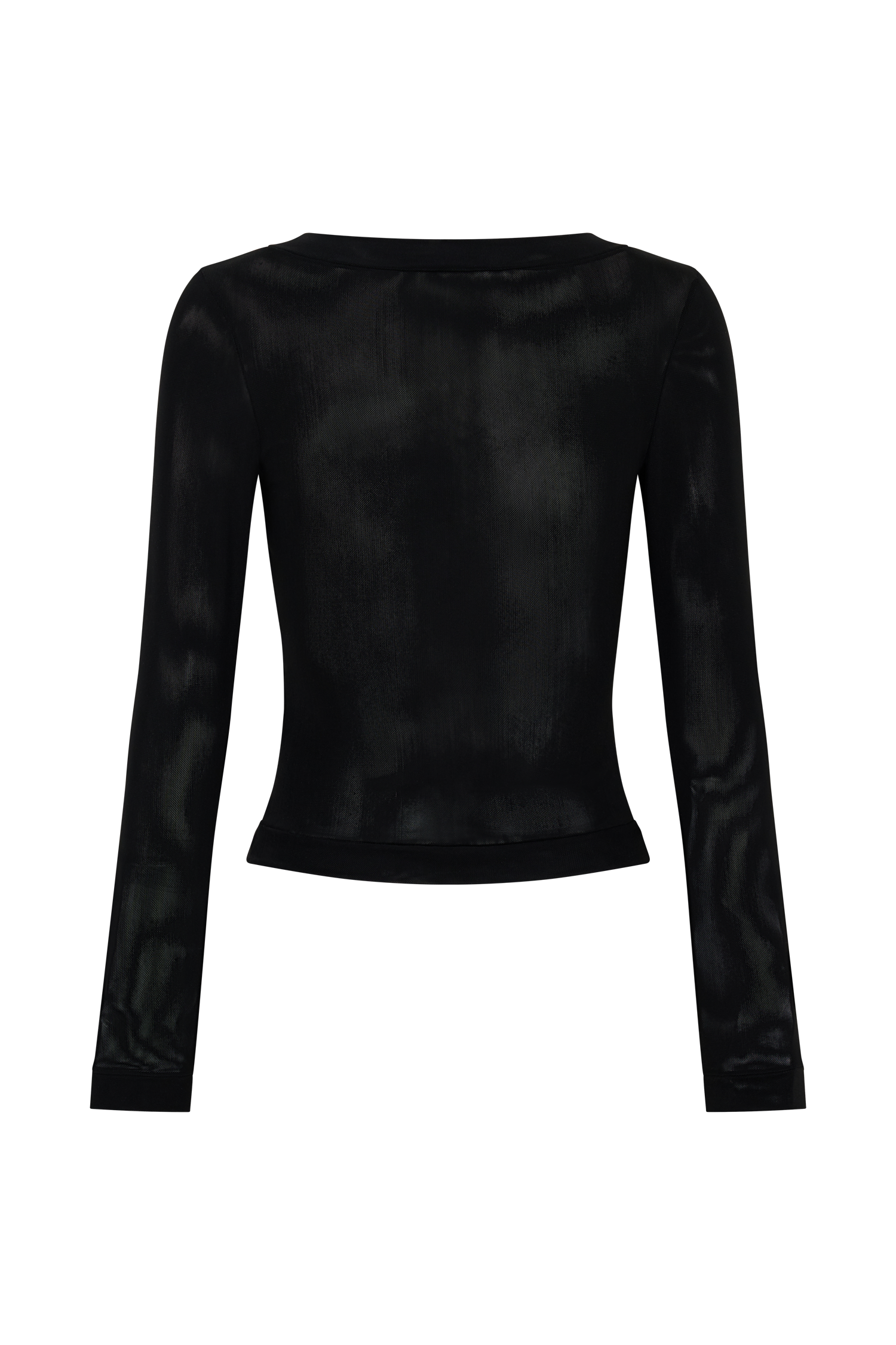 Lumi Long Sleeve Mesh Top - Black
