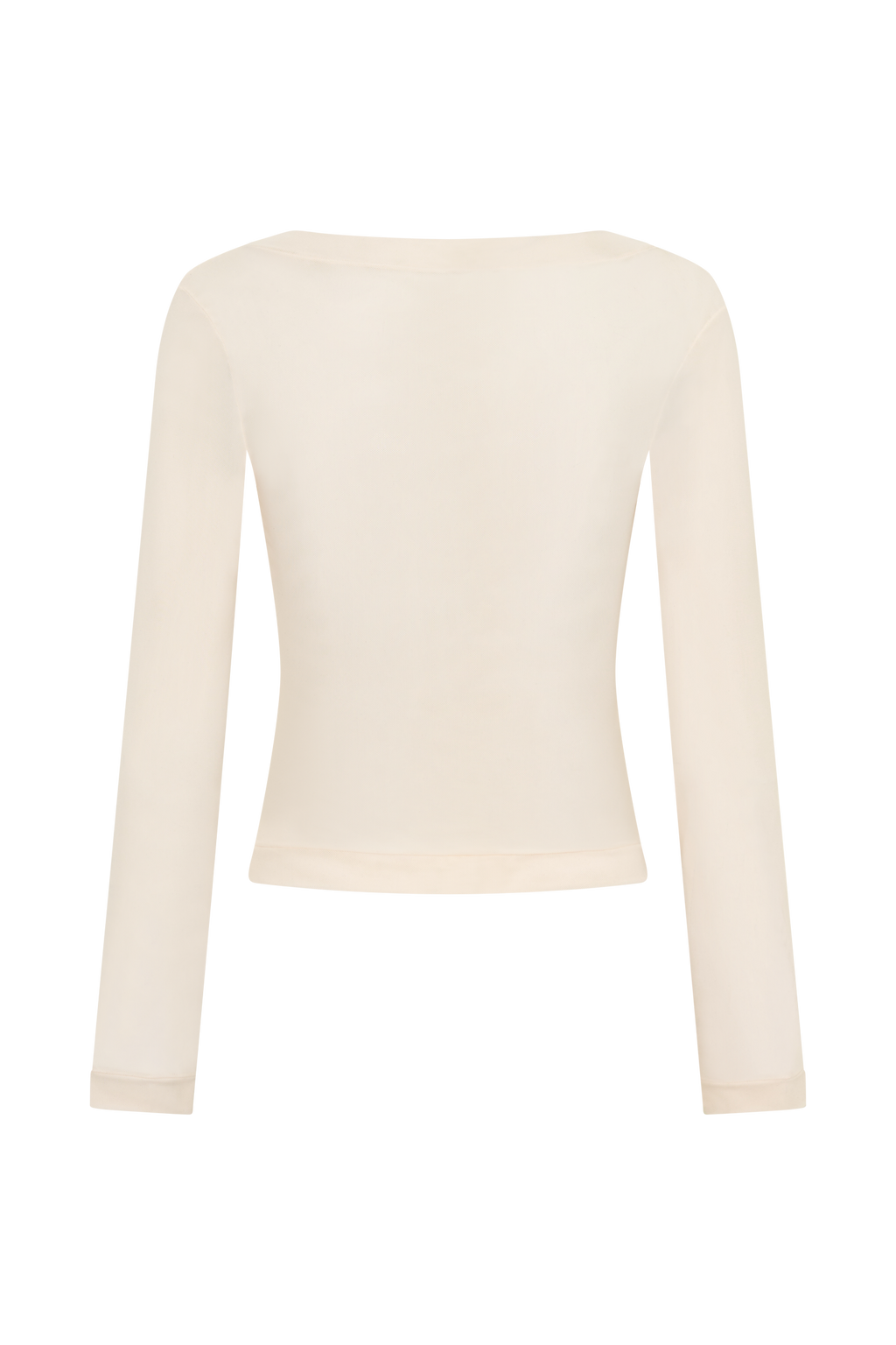 Lumi Long Sleeve Mesh Top - Bone