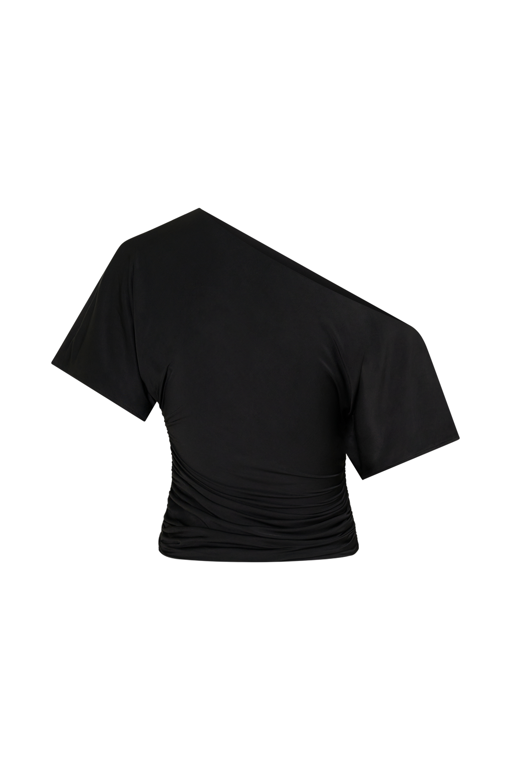 Luu Off Shoulder Slinky Top - Black
