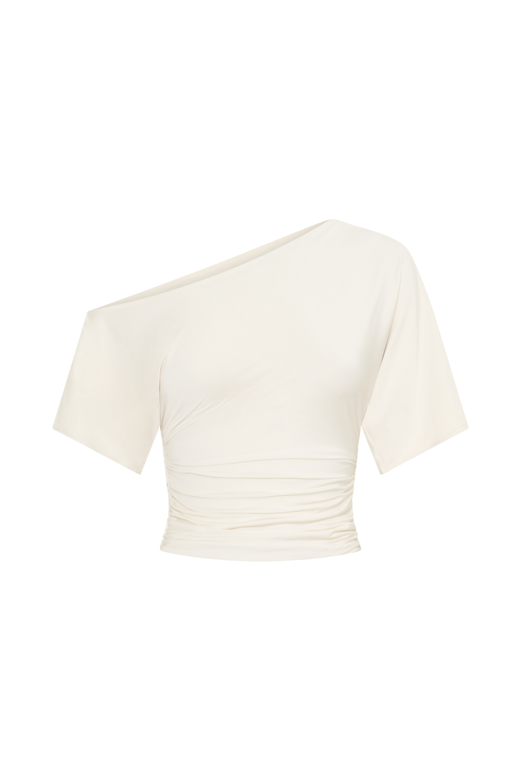 Luu Off Shoulder Slinky Top - Ivory