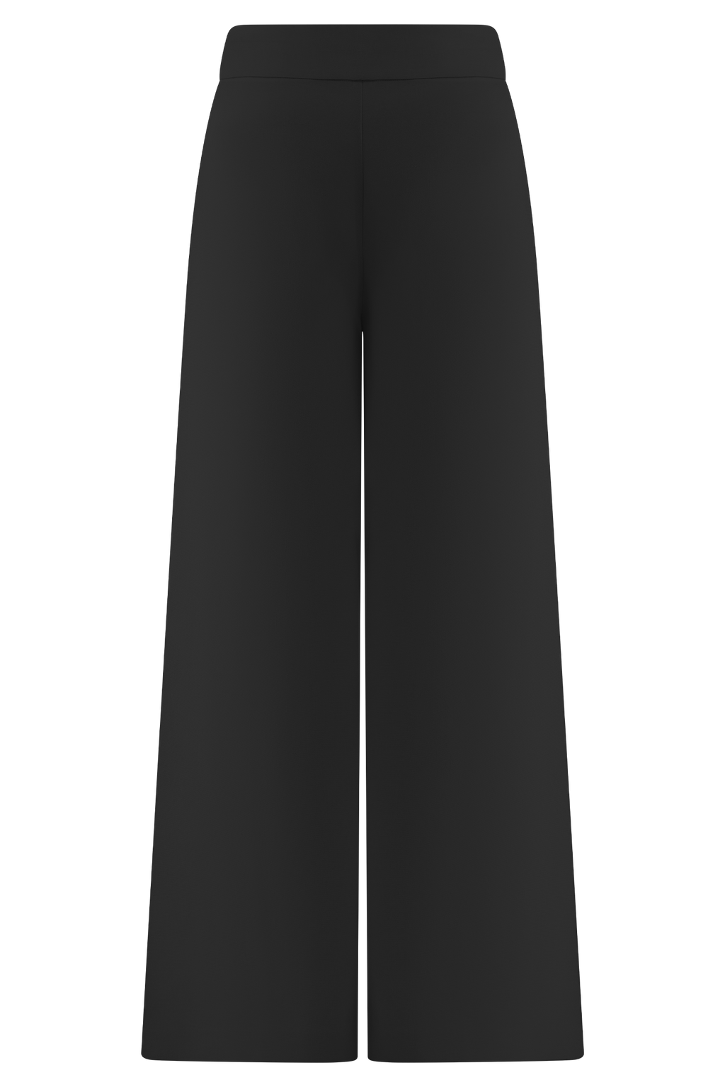 Raya Mid Rise Wide Leg Linen Pant - Black