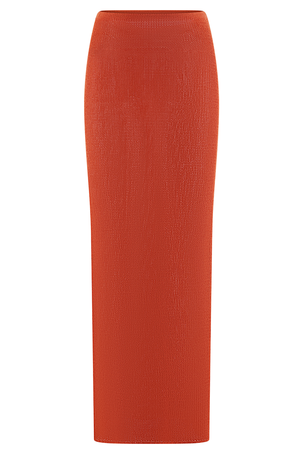 Reagan Knit Maxi Skirt - Orange