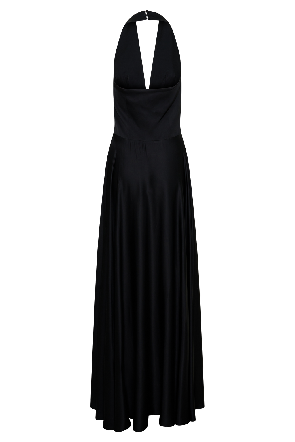 Rebecca Halter Buttoned Maxi Dress - Black