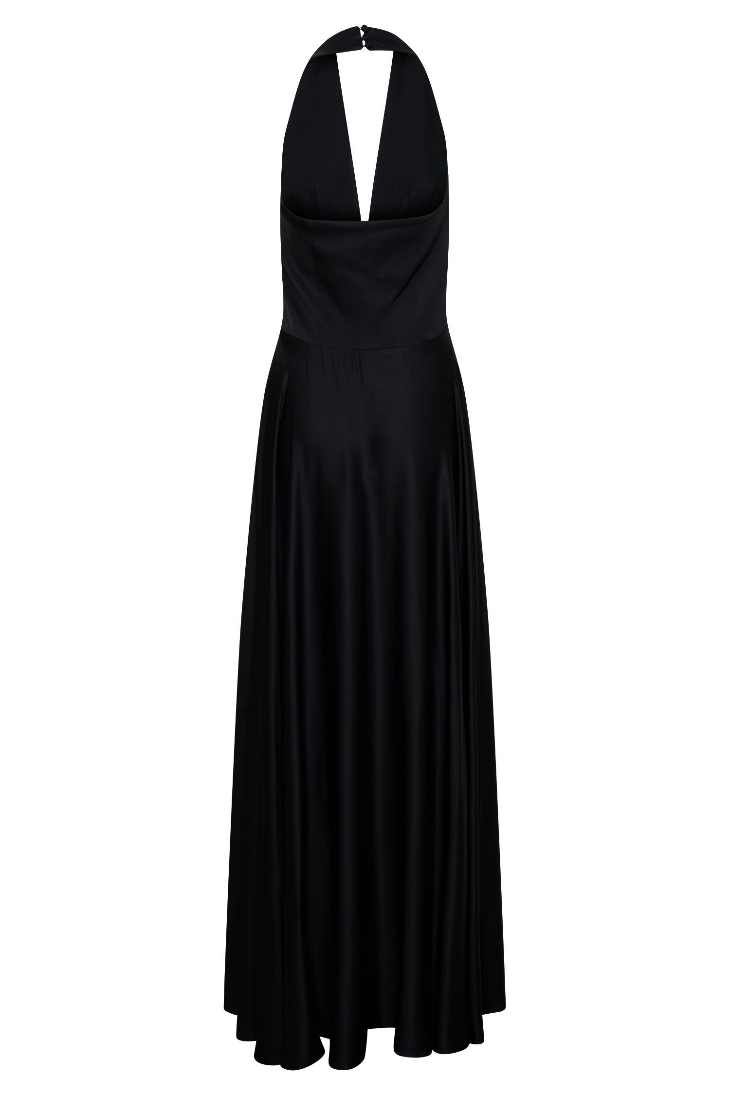 Rebecca Halter Buttoned Maxi Dress - Black