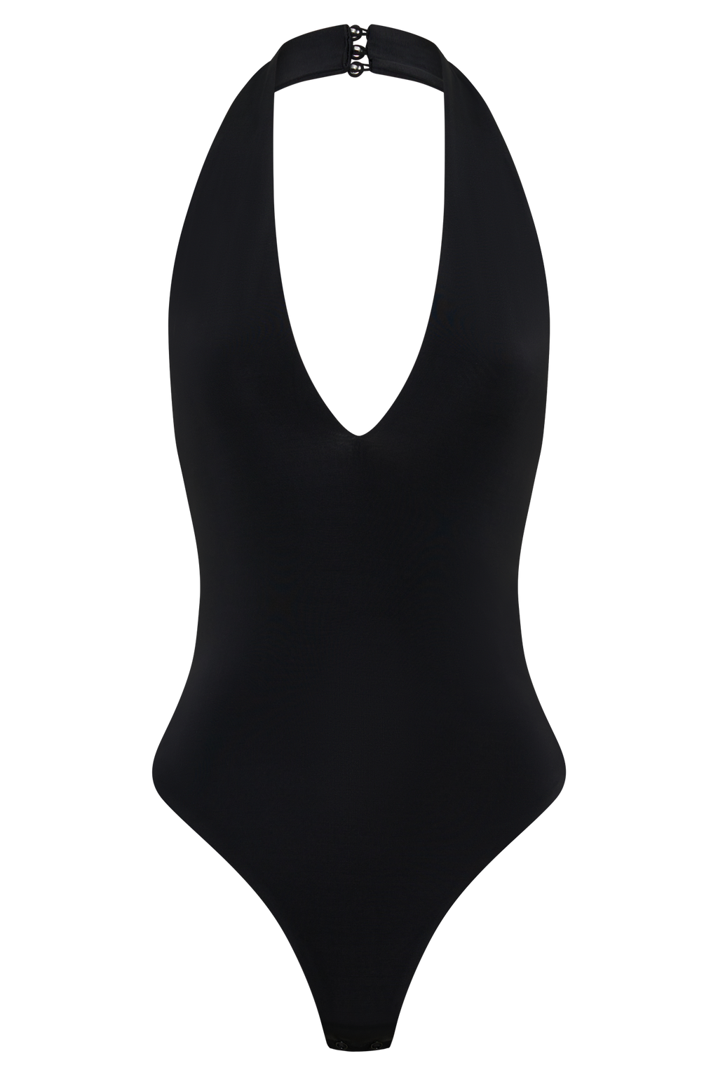 Rebekah Slinky Halter Bodysuit - Black