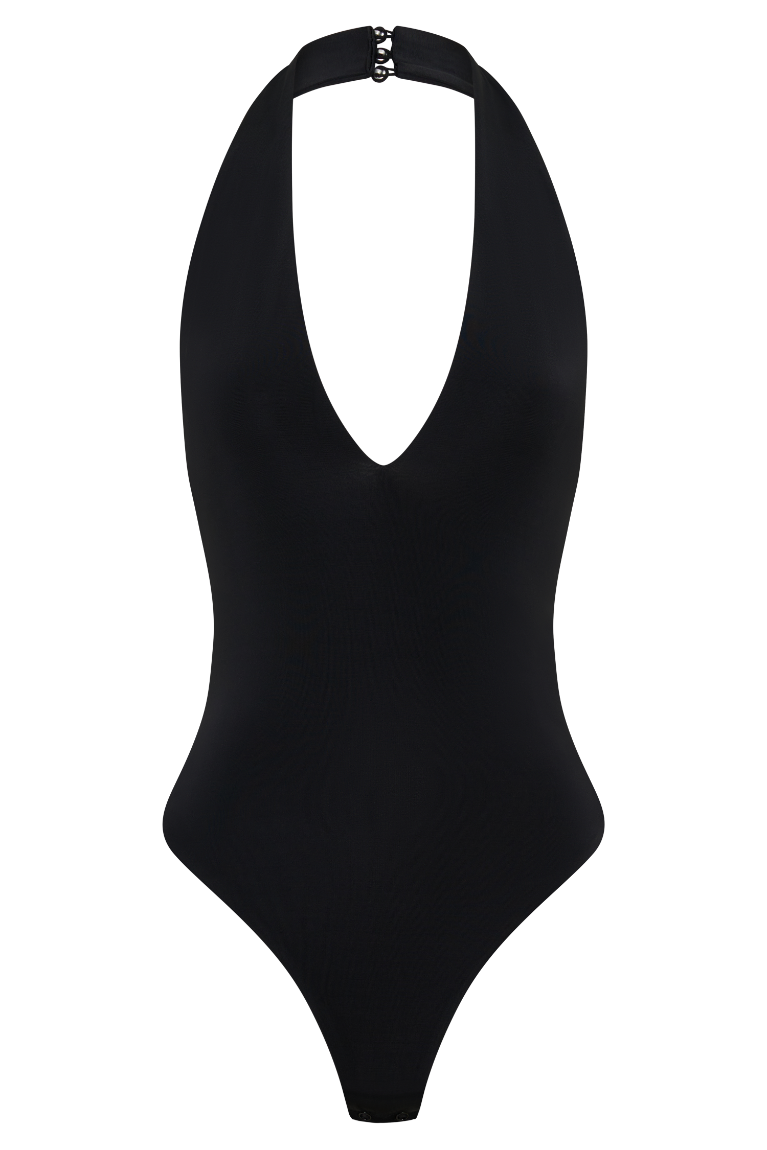 Rebekah Slinky Halter Bodysuit - Black